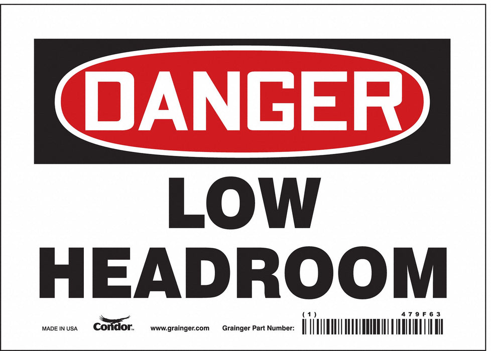 Safety Sign 5 inx7 in Vinyl