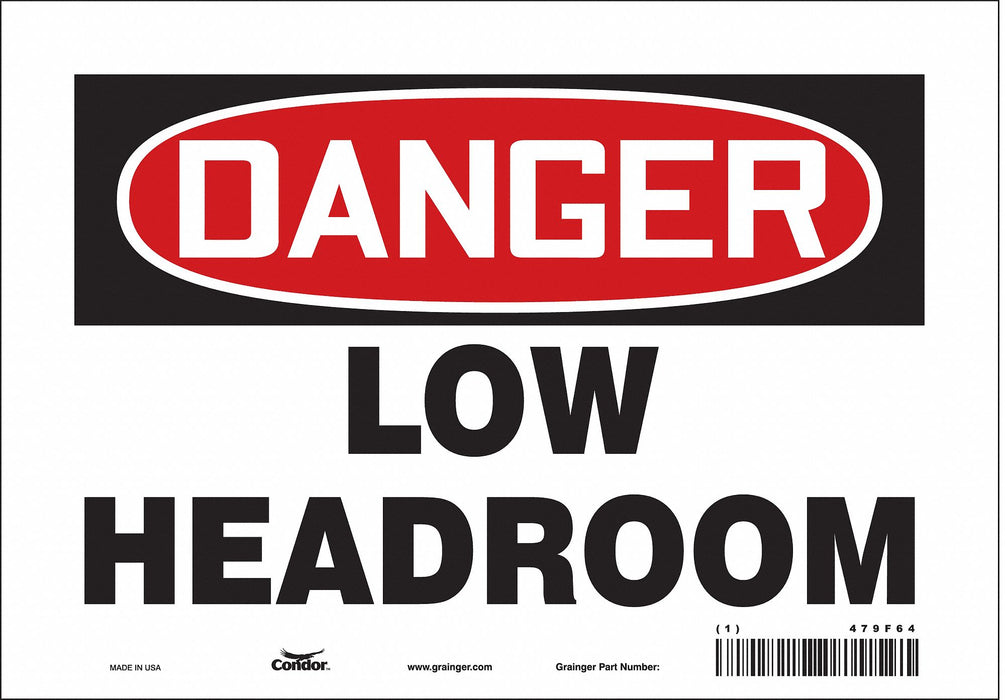 Safety Sign 7 in x 10 in Vinyl