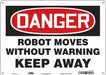 Safety Sign 10 in x 14 in Aluminum