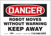 Safety Sign 5 in x 7 in Vinyl