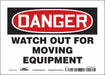 Safety Sign 5 in x 7 in Vinyl