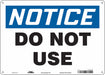 Safety Sign 10 in x 14 in Aluminum