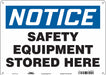 Safety Sign 10 in x 14 in Aluminum