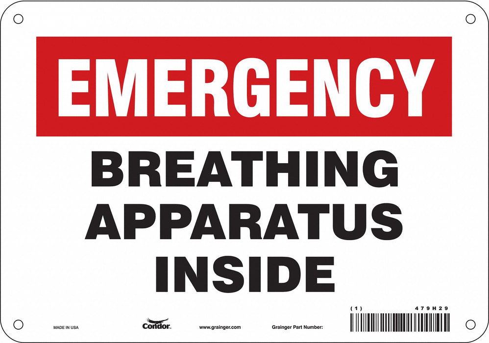 Safety Sign 7 in x 10 in Aluminum