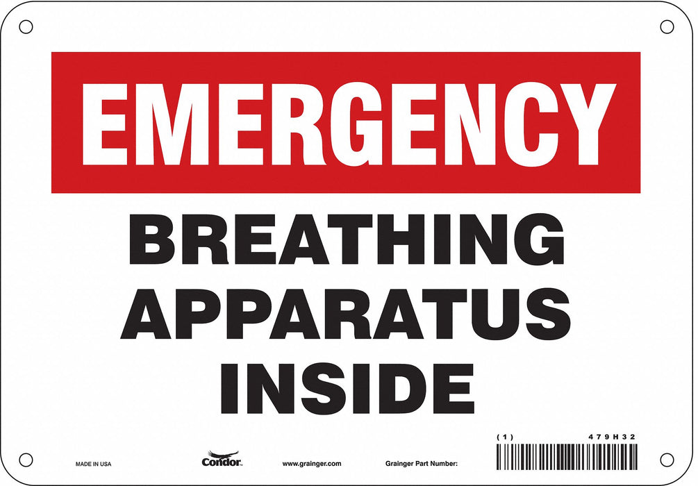 Safety Sign 7 in x 10 in Polyethylene