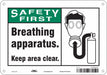 Safety Sign 7 in x 10 in Aluminum