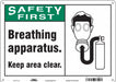 Safety Sign 10 in x 14 in Aluminum