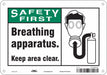 Safety Sign 7 in x 10 in Polyethylene