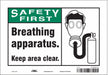 Safety Sign 7 in x 10 in Vinyl