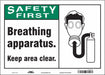 Safety Sign 10 in x 14 in Vinyl