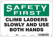 Safety Sign 7 in x 10 in Aluminum