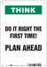 Safety Sign 10 in x 7 in Aluminum