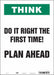 Safety Sign 14 in x 10 in Vinyl