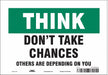 Safety Sign 7 in x 10 in Vinyl