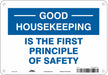 Safety Sign 7 in x 10 in Aluminum