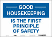 Safety Sign 10 in x 14 in Vinyl