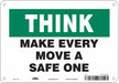 Safety Sign 7 in x 10 in Aluminum