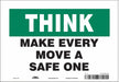 Safety Sign 7 in x 10 in Vinyl