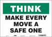 Safety Sign 10 in x 14 in Vinyl