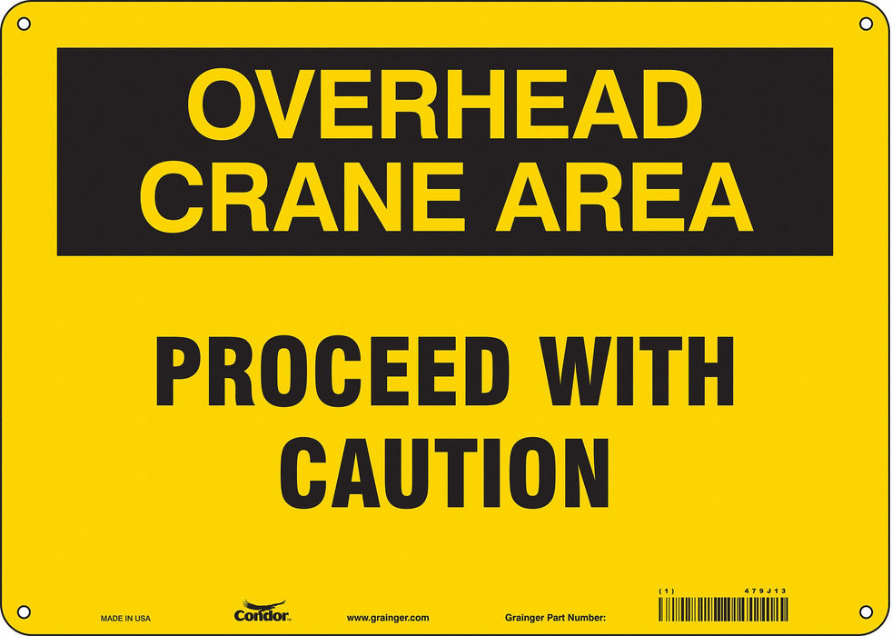 Safety Sign 10 inx14 in Aluminum