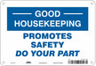 Safety Sign 7 in x 10 in Aluminum