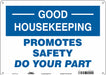 Safety Sign 10 inx14 in Polyethylene