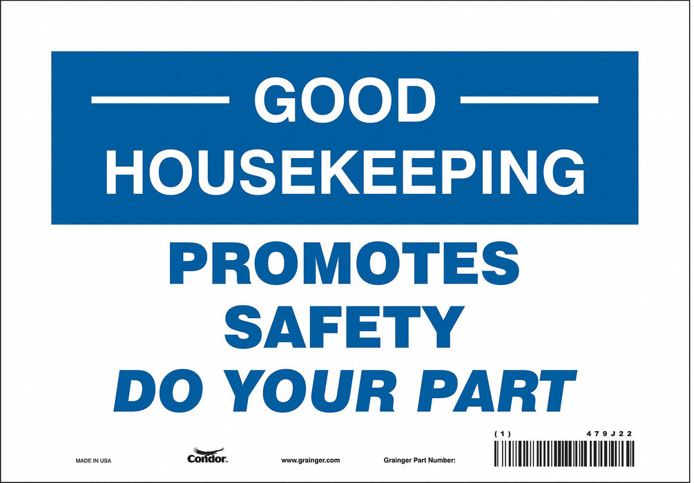 Safety Sign 7 inx10 in Vinyl
