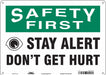 Safety Sign 10 in x 14 in Aluminum