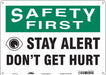 Safety Sign 10 in x 14 in Polyethylene