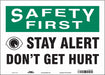 Safety Sign 10 in x 14 in Vinyl