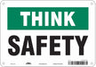 Safety Sign 7 in x 10 in Aluminum
