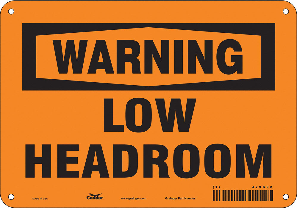 Safety Sign 7 in x 10 in Polyethylene