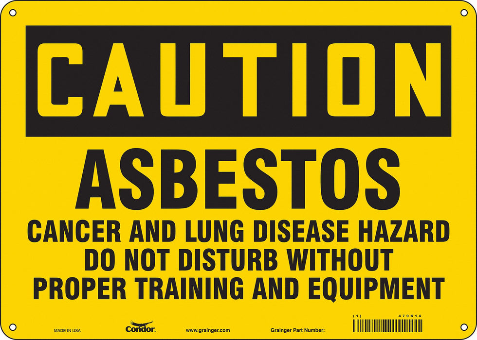 Safety Sign 10 in x 14 in Aluminum