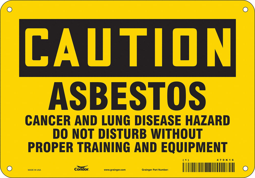 Safety Sign 7 inx10 in Polyethylene