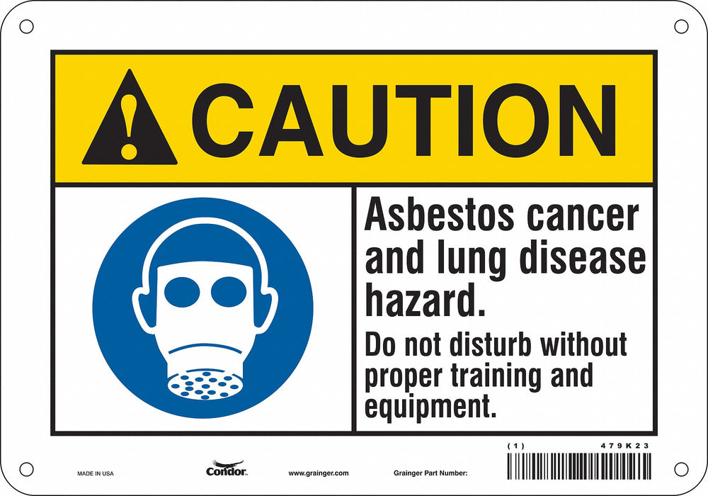 Safety Sign 7 inx10 in Polyethylene