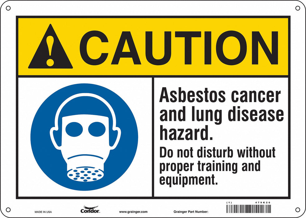 Safety Sign 10 in x 14 in Vinyl