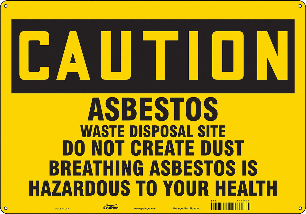 Safety Sign 14 inx20 in Aluminum
