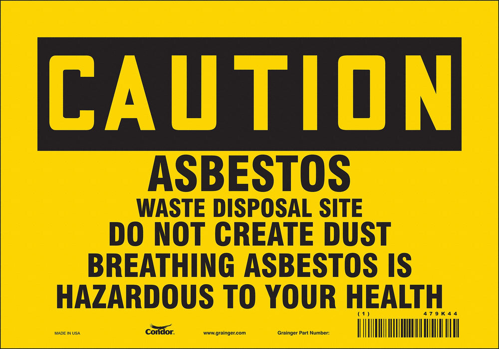 Safety Sign 7 in x 10 in Vinyl