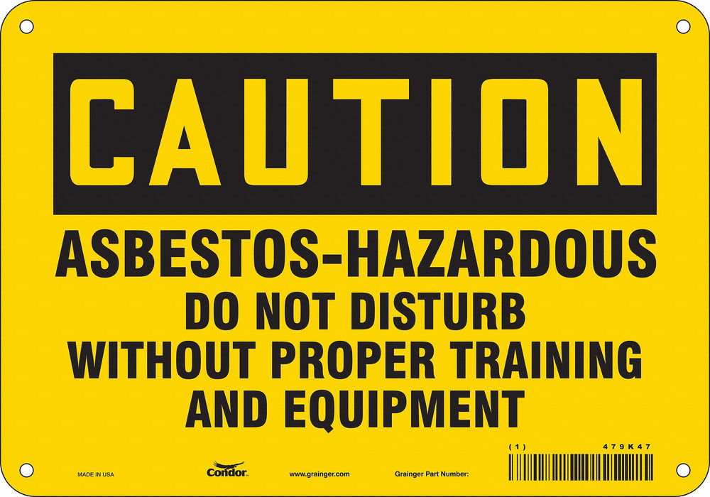 Safety Sign 7 in x 10 in Aluminum