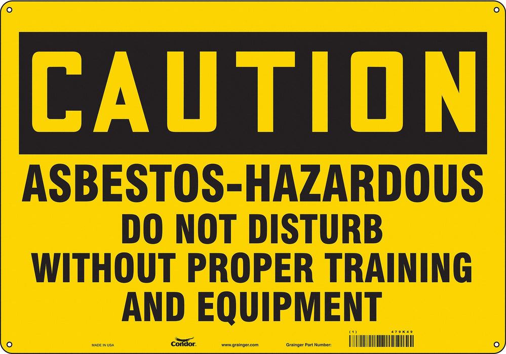 Safety Sign 14 inx20 in Aluminum
