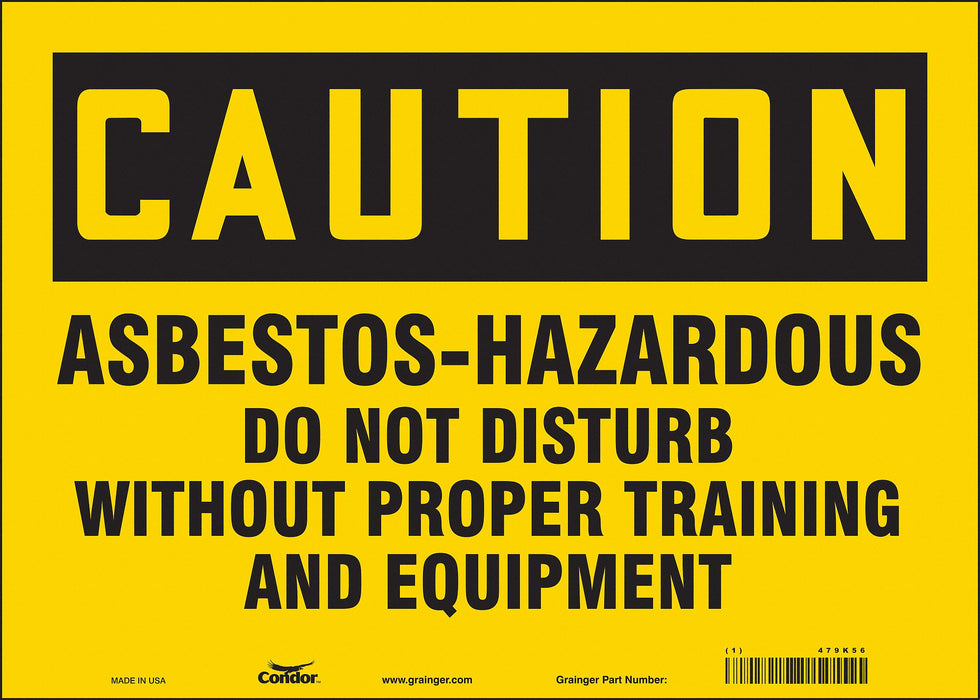 Safety Sign 10 in x 14 in Vinyl