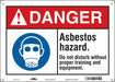 Safety Sign 10 inx14 in Polyethylene