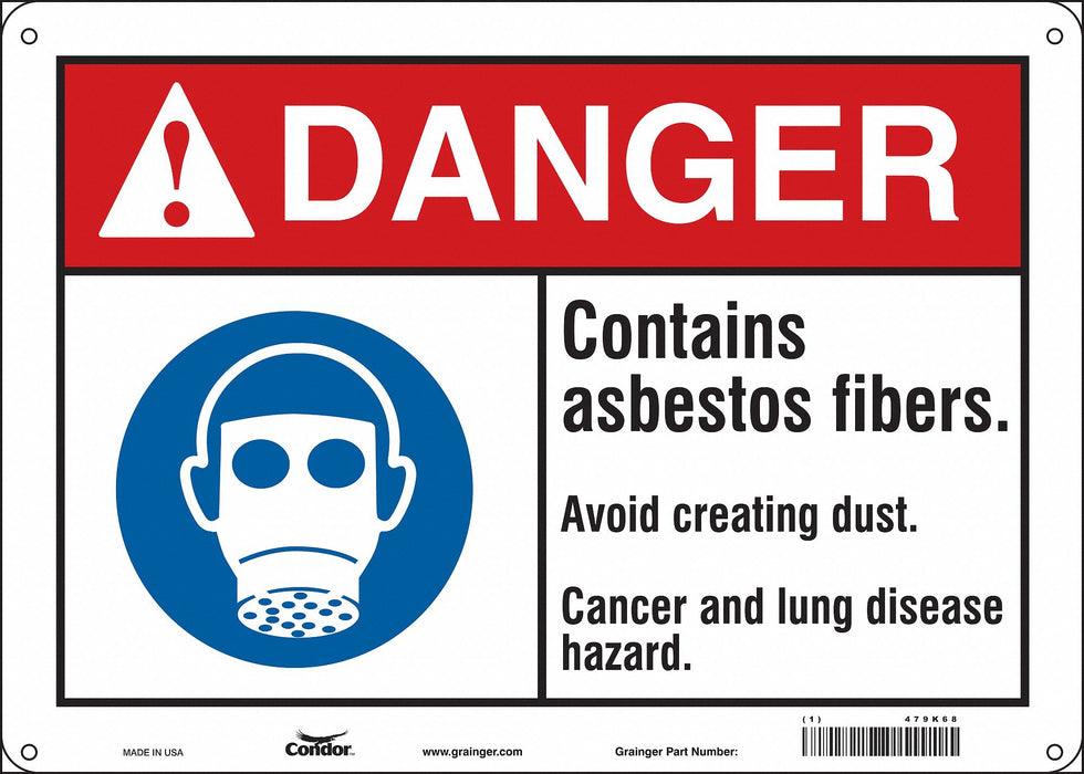 Safety Sign 10 in x 14 in Aluminum