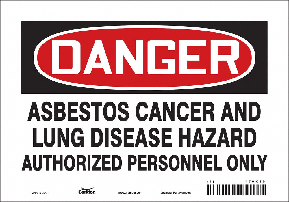 Safety Sign 7 inx10 in Vinyl