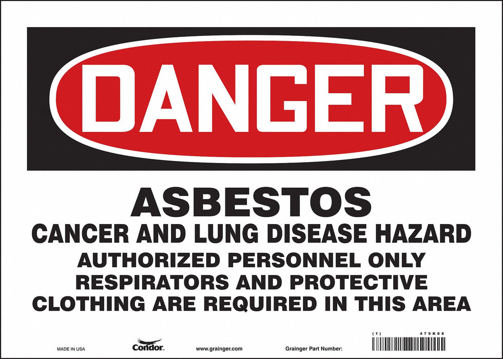 Safety Sign 10 inx14 in Vinyl