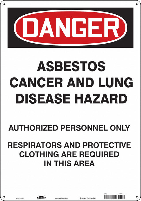 Safety Sign 20 in x 14 in Aluminum