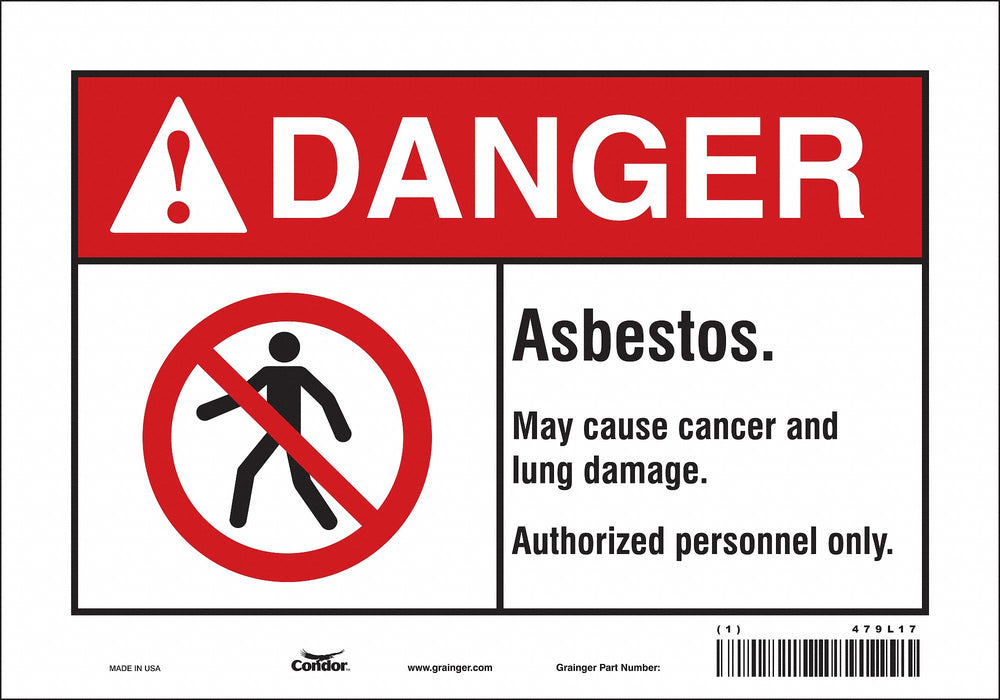 Safety Sign 7 inx10 in Vinyl