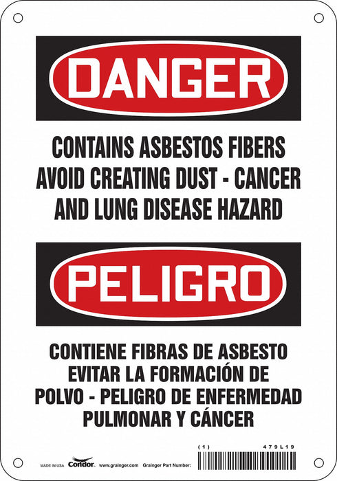 Safety Sign 10 inx7 in Aluminum