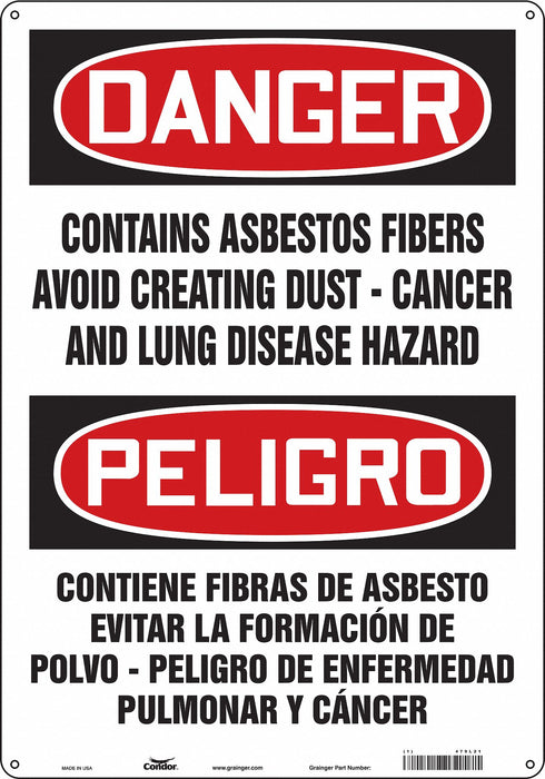 Safety Sign 20 in x 14 in Aluminum