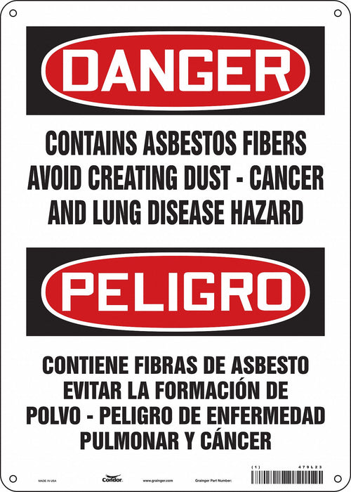 Safety Sign 14 inx10 in Polyethylene